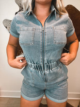 Load image into Gallery viewer, Rodeo Gal Denim Romper