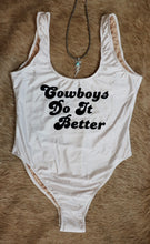 Load image into Gallery viewer, Cowboys Do It Better One Piece Swimsuit