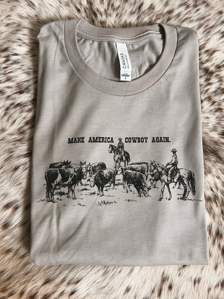 Wild West cowboys crewneck