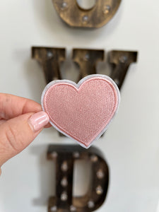 Light Pink Heart Patch