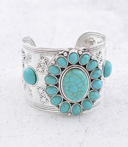 Western Style Turquoise Cuff