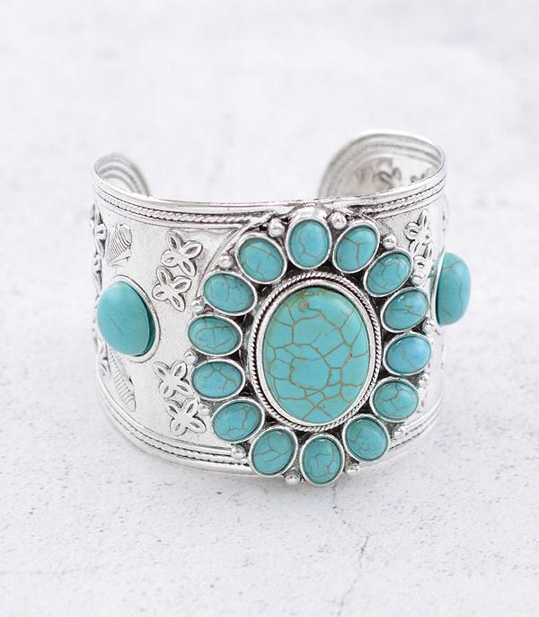 Western Style Turquoise Cuff
