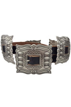 Load image into Gallery viewer, Black Concho Leather Belt