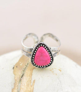 Pink Starburst Ring