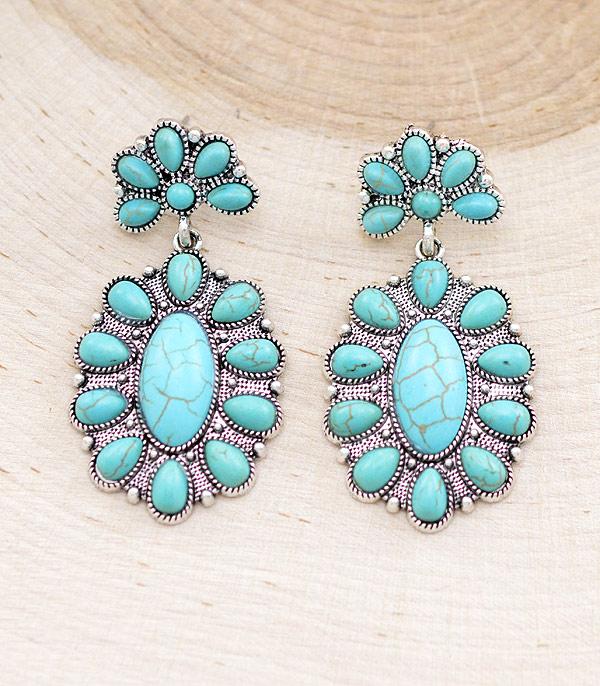 Amera Turquoise Drop Earrings