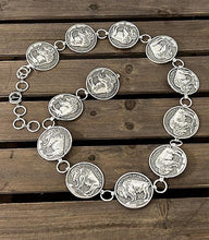 Load image into Gallery viewer, Buffalo Coin Concho Belt