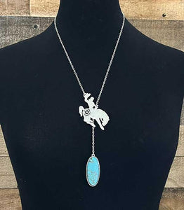 Cowboy Bronco Necklace