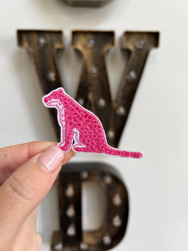 Small Pink Cheetah Patch