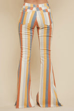 Load image into Gallery viewer, Sunset Stripe Denim Flare