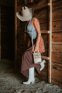 Tan Cowhide Small Tote