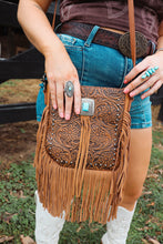 Load image into Gallery viewer, Montana West Tooled Concho Crossbody