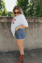 Load image into Gallery viewer, Star Embroidered Denim Shorts