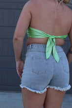 Load image into Gallery viewer, Metallic Green Rhinestone Top
