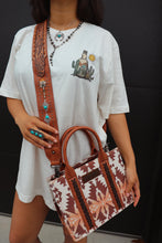 Load image into Gallery viewer, Floral Tooled Arrow Purse Strap