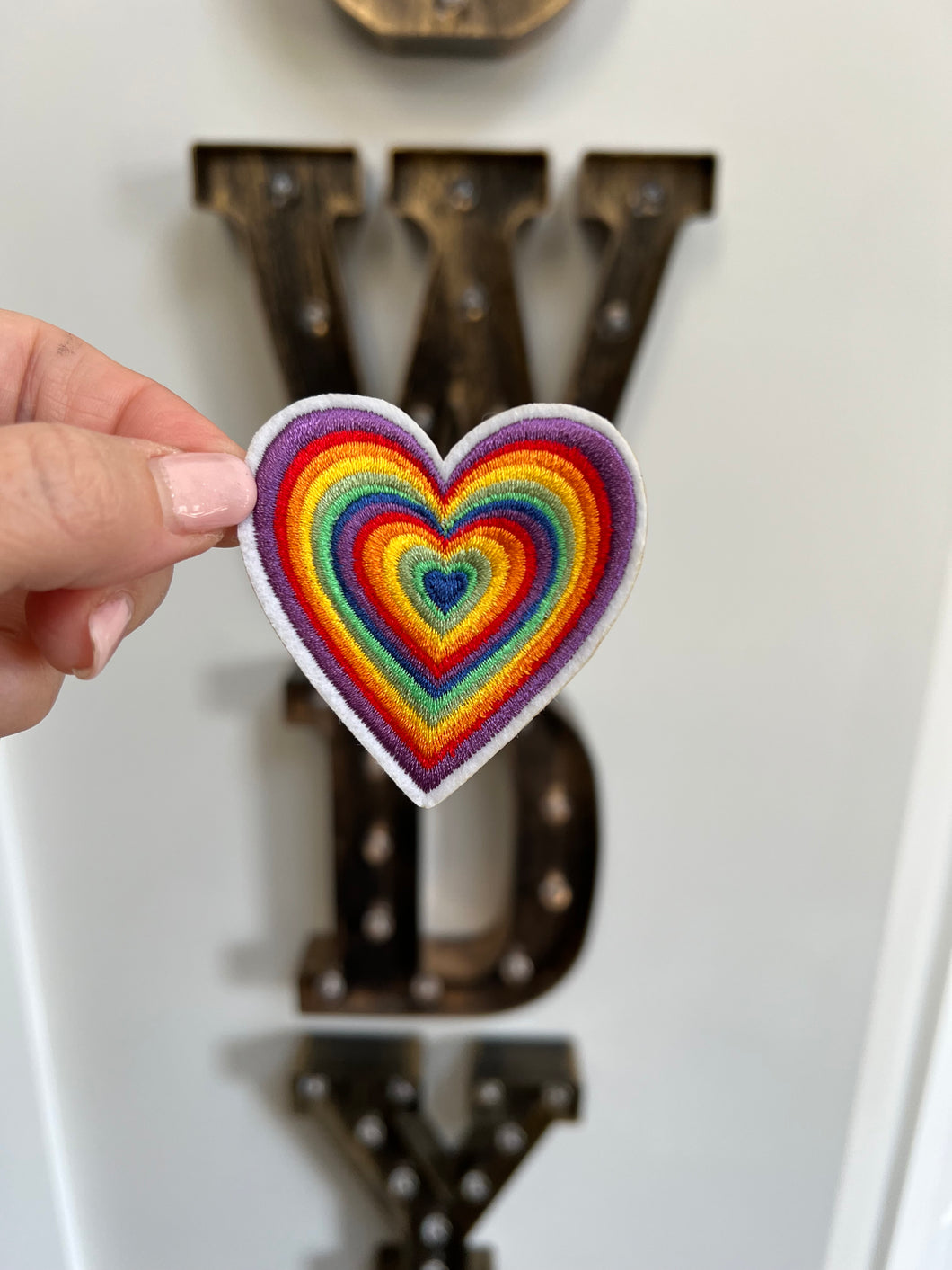 Rainbow Heart Patch