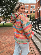 Load image into Gallery viewer, Pink Mix Aztec Hoodie