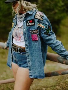 Rodeo Patch Denim Button Up