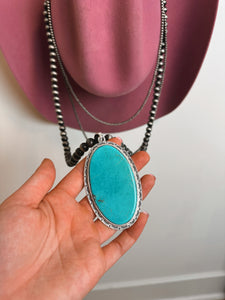 Turquoise Pendant Navajo Necklace
