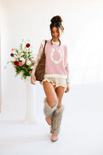 Load image into Gallery viewer, Pink Horseshoe Sweater Vest