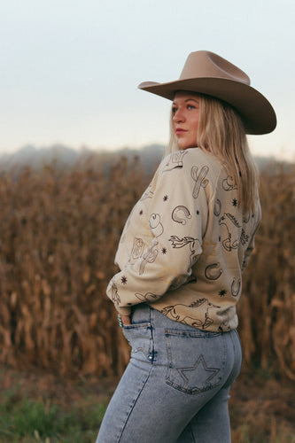 Cowgirl Pullover Crewneck