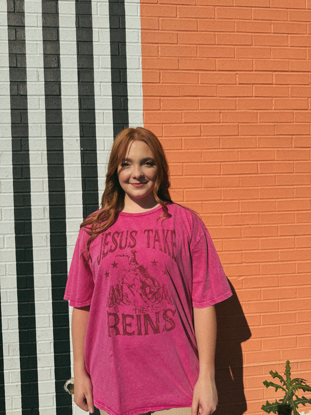 Jesus Oversized Pink Tee