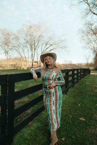 Green Serape Skirt Set