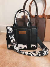 Load image into Gallery viewer, Wrangler Black Cow Print Crossbody