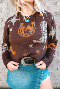Western Horseshoe Sweater
