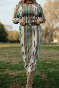 Green Serape Skirt Set