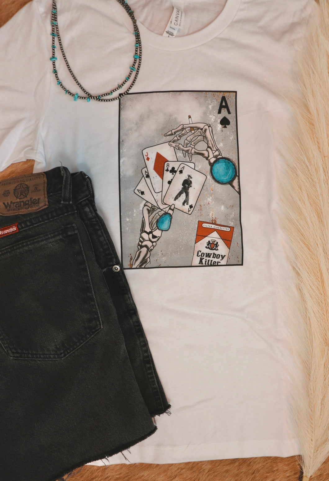 Cowboy Card Skeleton T-Shirt