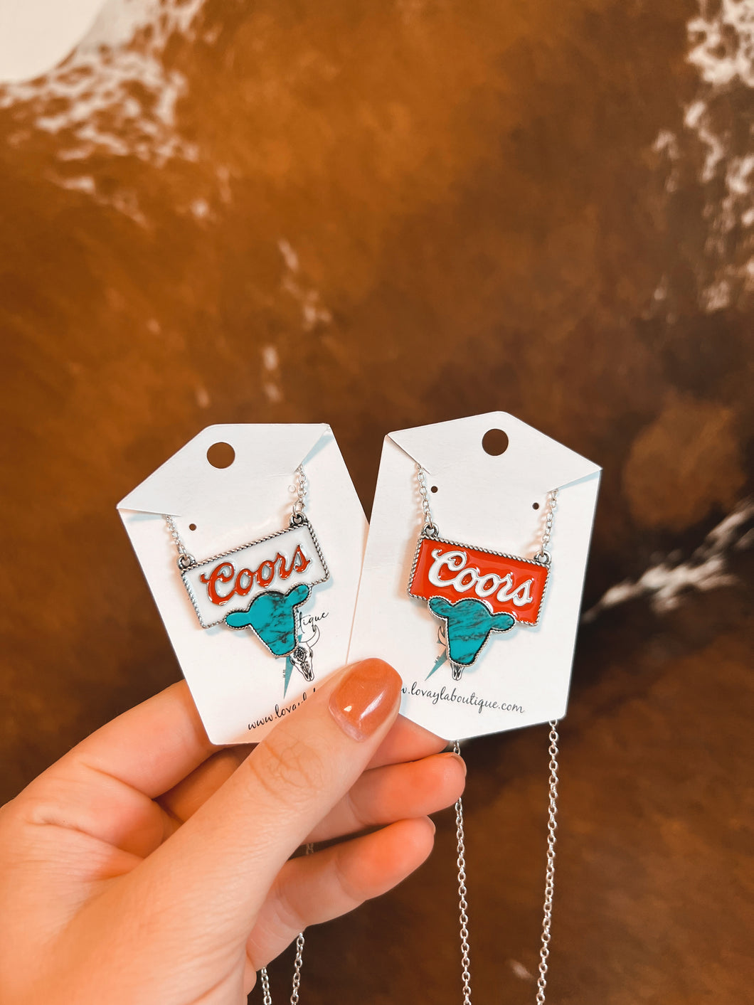 Coors and Cow Necklace