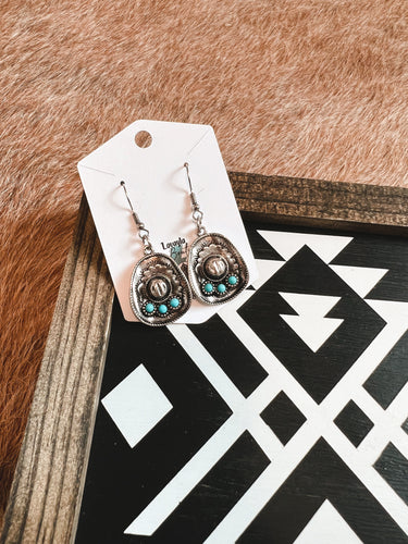 Tipi Western Cowboy Earrings