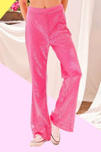 Load image into Gallery viewer, Neon Pink Sequin Pants