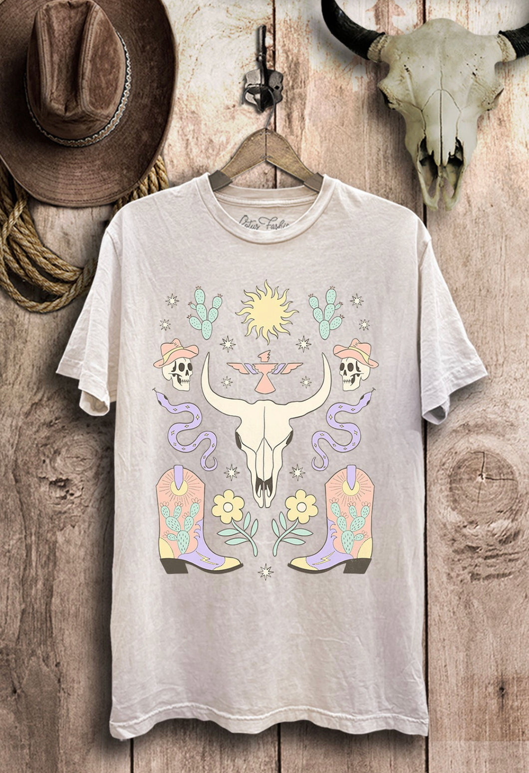 Girly Cowgirl Mineral Washed T-Shirt