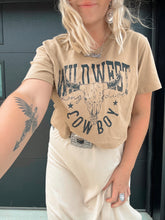 Load image into Gallery viewer, Wild Longhorn Cropped Tee