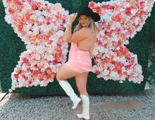 Load image into Gallery viewer, Pink Fringe Romper