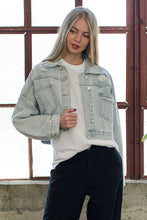 Load image into Gallery viewer, Denim Jean Jacket with Rhinestone