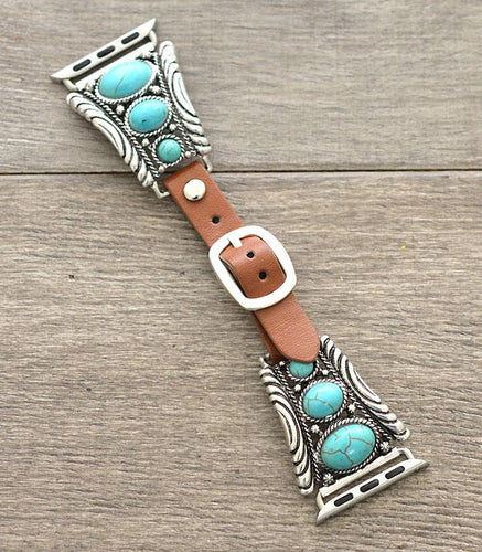 Turquoise Detailed Apple Watch Band