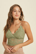 Load image into Gallery viewer, Soft Olive Lace Bralette