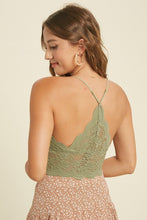 Load image into Gallery viewer, Soft Olive Lace Bralette