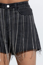 Load image into Gallery viewer, High waisted Fringe Shorts