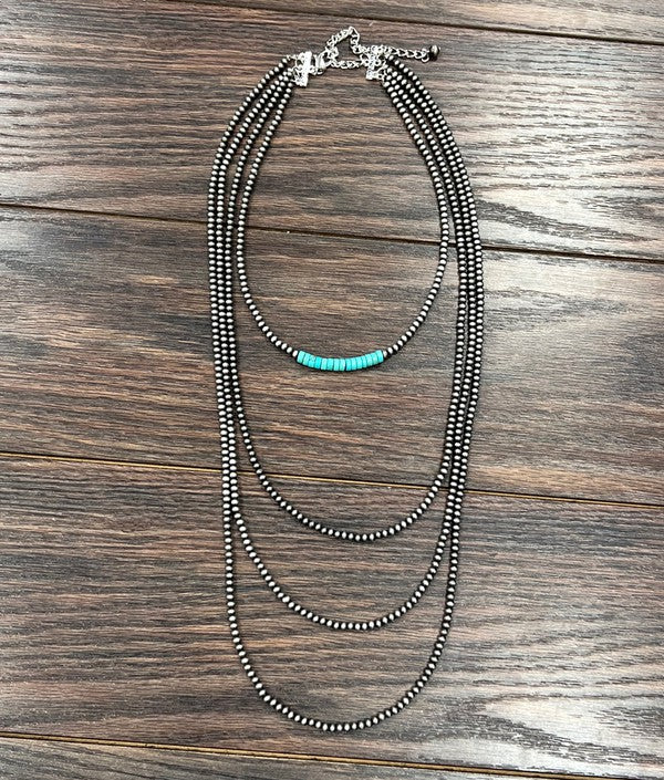 4mm Navajo Pearl Necklace
