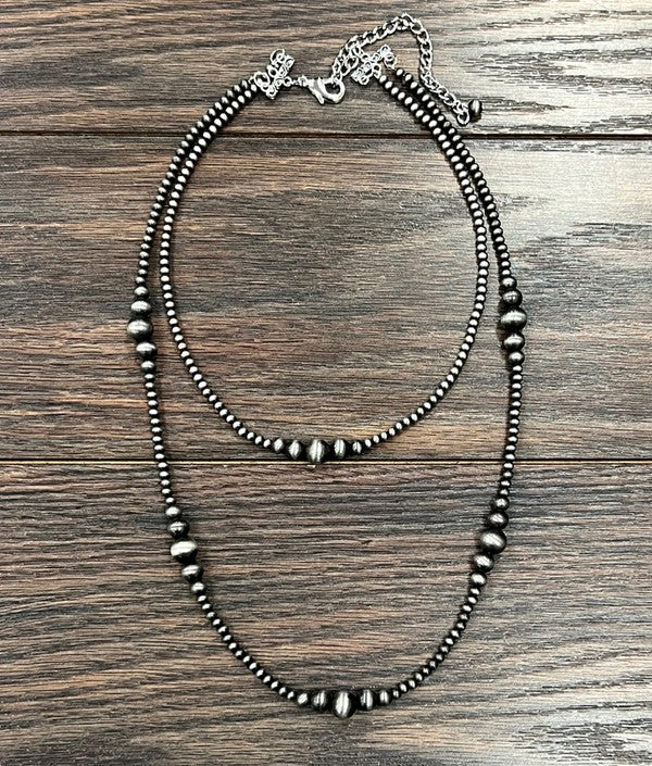 Multi Strand 4mm Navajo Necklace