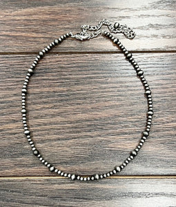 4mm Navajo Beaded Necklace