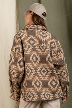 Load image into Gallery viewer, Natural Aztec Print Shacket