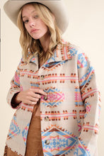 Load image into Gallery viewer, Ivory Blue Western Jacket