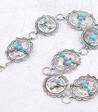 Load image into Gallery viewer, Turquoise Pendant Concho Belt