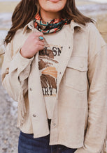 Load image into Gallery viewer, Sand Suede Button Up Shacket