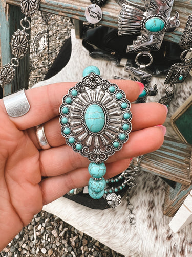 Turquoise Pendant Bracelet