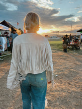 Load image into Gallery viewer, Western Fringe Cropped Jacket on